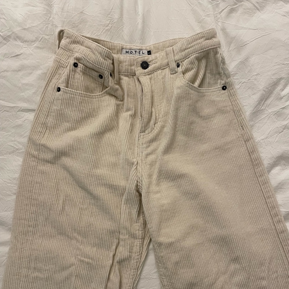 White Corduroy pants